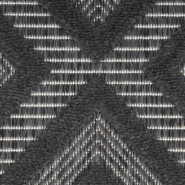 Homeroots 8' X 10' Black Geometric Flatweave Area Rug  Polypropylene 522112