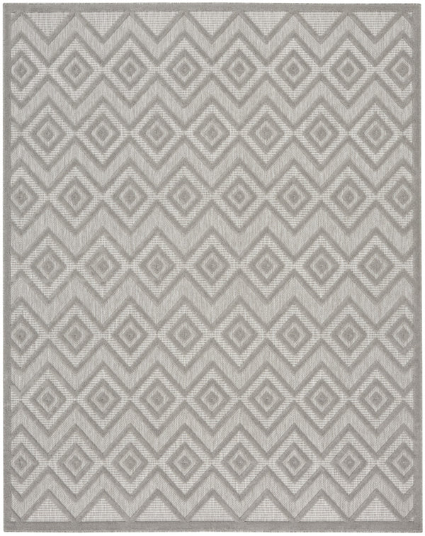 Homeroots 8' X 10' Gray Geometric Flatweave Area Rug  Polypropylene 522121