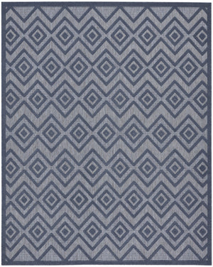 HomeRoots 8' Navy Blue Area Rug - Durable Indoor/Outdoor Design for Stylish Spaces, Easy Care, and Comfort 7' X 10' 522124