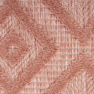 HomeRoots 7' Bright Orange Indoor Outdoor Area Rug - Modern Geometric Design, Durable, Easy to Clean, Versatile 522126