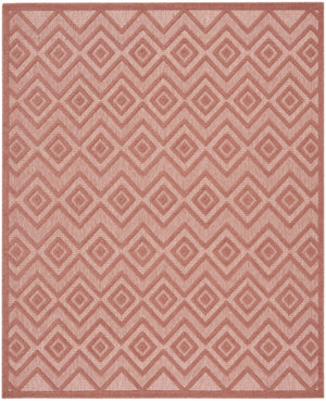 HomeRoots 7' Bright Orange Indoor Outdoor Area Rug - Modern Geometric Design, Durable, Easy to Clean, Versatile 522126