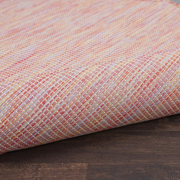 HomeRoots 10' X 14' Rainbow Indoor/Outdoor Area Rug - Vibrant, Easy-Care, Durable Flatweave for Stylish Spaces 522130