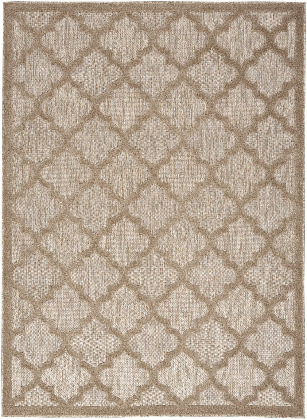 Homeroots 6' X 9' Beige Geometric Flatweave Area Rug  Polypropylene 522136