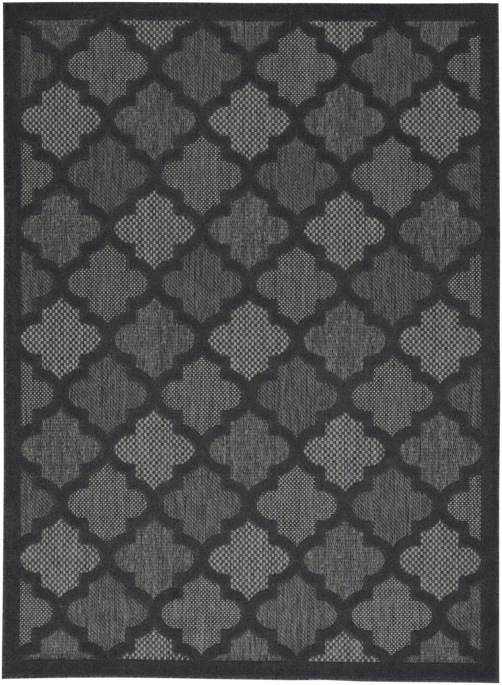 Homeroots 6' X 9' Charcoal And Gray Indoor Outdoor Area Rug  Polypropylene 522139