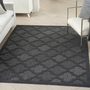 Homeroots 6' X 9' Charcoal And Gray Indoor Outdoor Area Rug  Polypropylene 522139