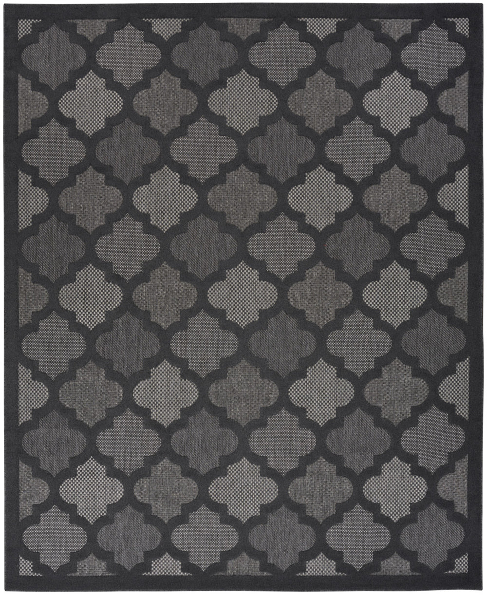 Homeroots 9' X 12' Charcoal And Gray Indoor Outdoor Area Rug  Polypropylene 522141