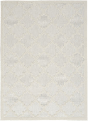 Homeroots 6' X 9' Cream Geometric Flatweave Area Rug  Polypropylene 522150