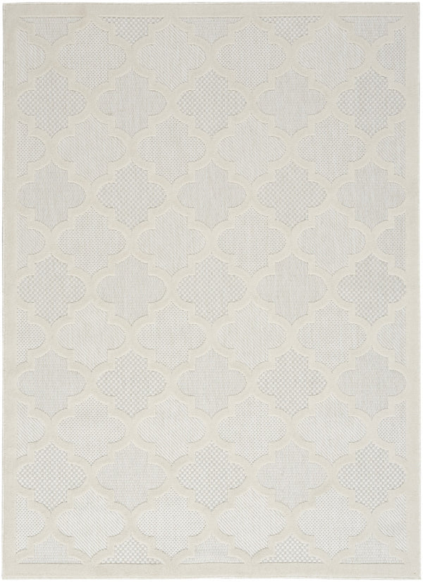 Homeroots 6' X 9' Cream Geometric Flatweave Area Rug  Polypropylene 522150