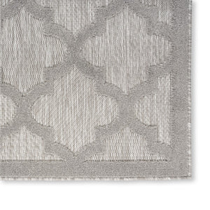 HomeRoots 6' x 9' Geometric Flatweave Area Rug – Stylish Turkish Craftsmanship for High-Traffic Spaces & Decor Gray 522151