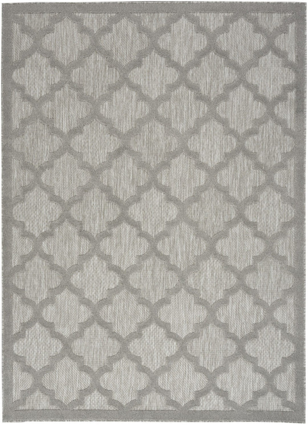 HomeRoots 6' x 9' Geometric Flatweave Area Rug – Stylish Turkish Craftsmanship for High-Traffic Spaces & Decor Gray 522151
