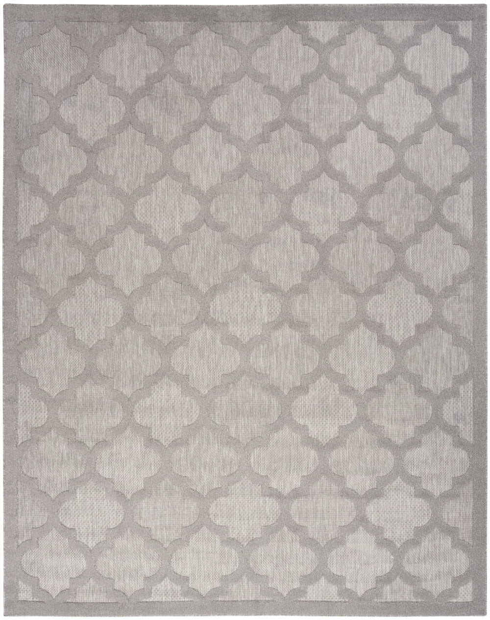 Homeroots 7' X 10' Gray Geometric Flatweave Area Rug  Polypropylene 522152