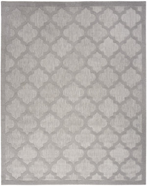 Homeroots 7' X 10' Gray Geometric Flatweave Area Rug  Polypropylene 522152