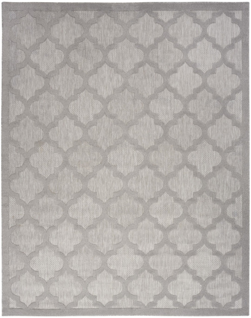 HomeRoots 7' Gray Indoor Outdoor Area Rug - Durable, Weather-Resistant, Easy-Care Design for Versatile Spaces 8' X 10' 522154