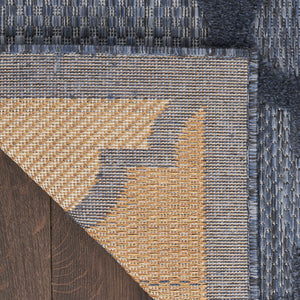 Homeroots 9' X 12' Navy Blue Indoor Outdoor Area Rug  Polypropylene 522155