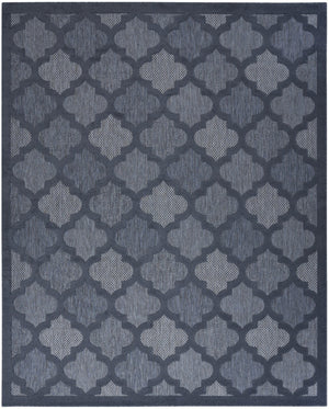 HomeRoots 8' Navy Blue Indoor Outdoor Area Rug - Durable, Water-Resistant, Stylish for Home & Patio Spaces 522158