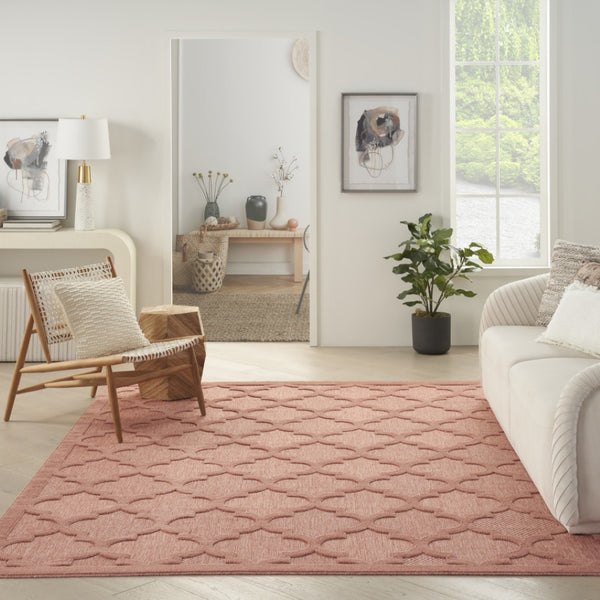 HomeRoots 8' X 10' Vibrant Orange Indoor Outdoor Area Rug - Durable, Stylish, Versatile for Home & Patio Use 522159