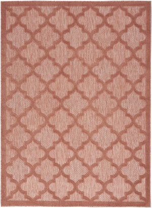 Homeroots 6' X 9' Coral Orange Indoor Outdoor Area Rug  Polypropylene 522160