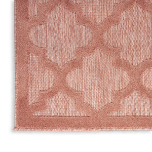 HomeRoots 6' Coral Orange Area Rug - Modern Geometric Design for Indoor & Outdoor Spaces, 6' x 9' Versatile Style 522160