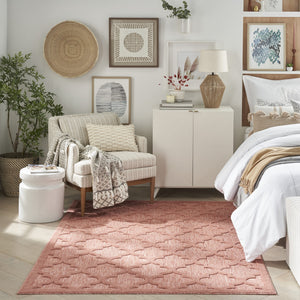 Homeroots 6' X 9' Coral Orange Indoor Outdoor Area Rug  Polypropylene 522160