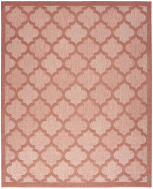 HomeRoots 9' X 12' Orange Area Rug - Vibrant Indoor/Outdoor Design, Water-Resistant, Modern Geometric Style! 522161