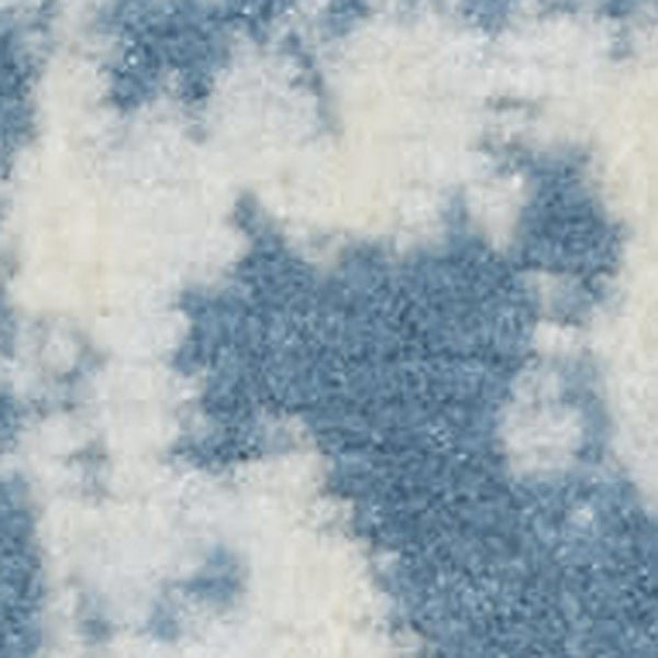 HomeRoots 6' Blue Damask Power Loom Area Rug - Classic Elegance for Living Rooms, Bedrooms & Dining Areas 8' X 10' Rectangle 522169