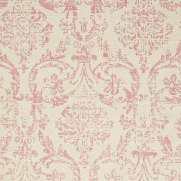 HomeRoots 6' Elegant Beige and Pink Floral Power Loomed Area Rug with Non-Skid Backing for Any Room Decor 6' X 9' Rectangle 522178