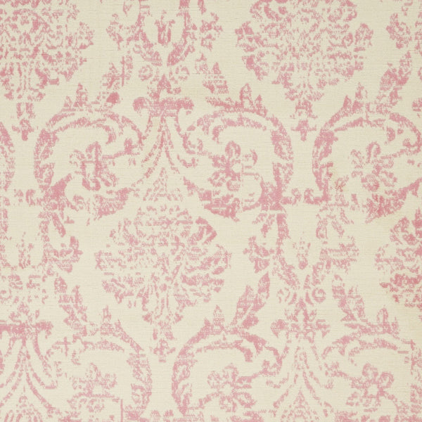 Homeroots 6' X 9' Beige And Pink Floral Power Loom Non Skid Area Rug  Polypropylene 522178