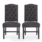 Christopher Knight Home® - Noble House - Hyvonen Contemporary Fabric Tufted Dining Chairs - Set Of 2