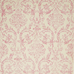 Homeroots 5' X 7' Cream Damask Power Loom Area Rug  Polypropylene 522180