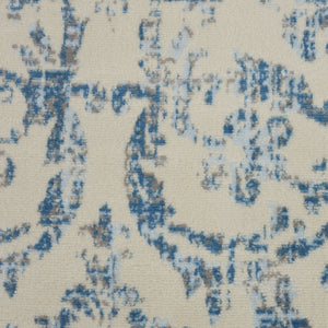 HomeRoots 6' Cream Damask Power Loom Area Rug - Timeless Elegance for Sophisticated Living Spaces & Easy Care 8' X 10' Rectangle 522182