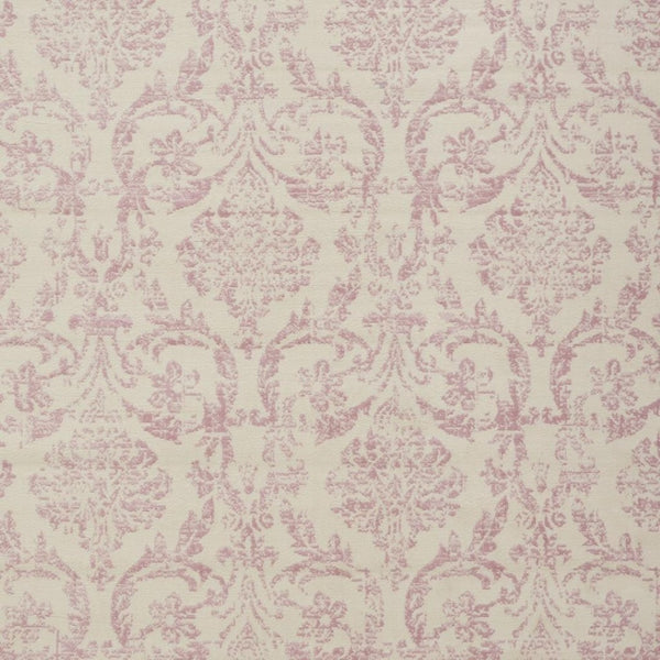 HomeRoots 6' Elegant Beige and Pink Floral Power Loomed Area Rug with Non-Skid Backing for Any Room Decor 8' X 10' Rectangle 522183