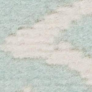 HomeRoots 6' Aqua Floral Power Loom Area Rug - Elegant Design for Living Rooms, Bedrooms & Dining Areas 6' X 9' Rectangle 522194