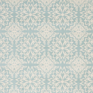 Homeroots 5' X 7' Blue And Ivory Floral Medallion Power Loom Area Rug  Polypropylene 522196