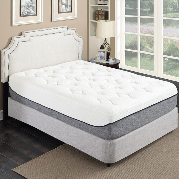 English Elm Ultra 13in Plush Gel Memory Foam Mattress Full Size - 3" Gel Layer, 13" Comfort, Motion Isolating Cover Grey+White 78 L x 17 W x 17 H B011P199719