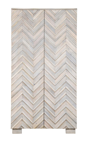 Moti Ziggy Tall Cabinet on Hand-Planed Mango Wood 52221001