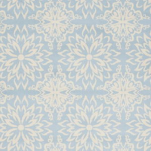 HomeRoots 6' Light Blue Floral Area Rug – Timeless Elegance for Living Rooms, Bedrooms, and Home Offices 6' X 9' Rectangle 522214