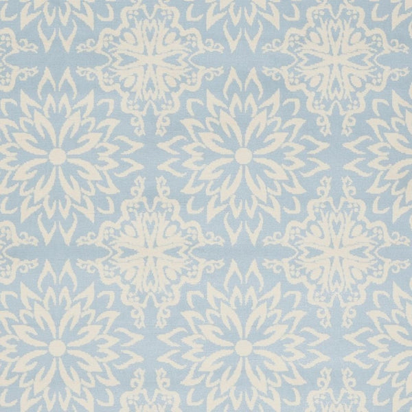 HomeRoots 6' Light Blue Floral Area Rug – Timeless Elegance for Living Rooms, Bedrooms, and Home Offices 6' X 9' Rectangle 522214