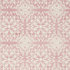 Homeroots 6' X 9' Pink Floral Power Loom Area Rug  Polypropylene 522218