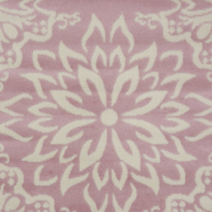HomeRoots 6' Pink Floral Power Loom Area Rug - Timeless Charm for Living Spaces with Soft Elegance and Durability 8' X 10' Rectangle 522221