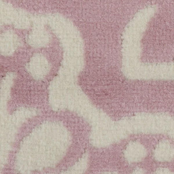 HomeRoots 6' Pink Floral Power Loom Area Rug - Timeless Charm for Living Spaces with Soft Elegance and Durability 8' X 10' Rectangle 522221