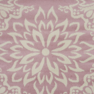 HomeRoots 6' Pink Floral Power Loom Area Rug - Timeless Charm for Living Spaces with Soft Elegance and Durability 8' X 10' Rectangle 522221