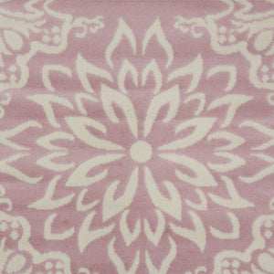 Homeroots 8' X 10' Pink Floral Power Loom Area Rug  Polypropylene 522221