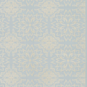 Homeroots 8' X 10' Light Blue Floral Power Loom Area Rug  Polypropylene 522222