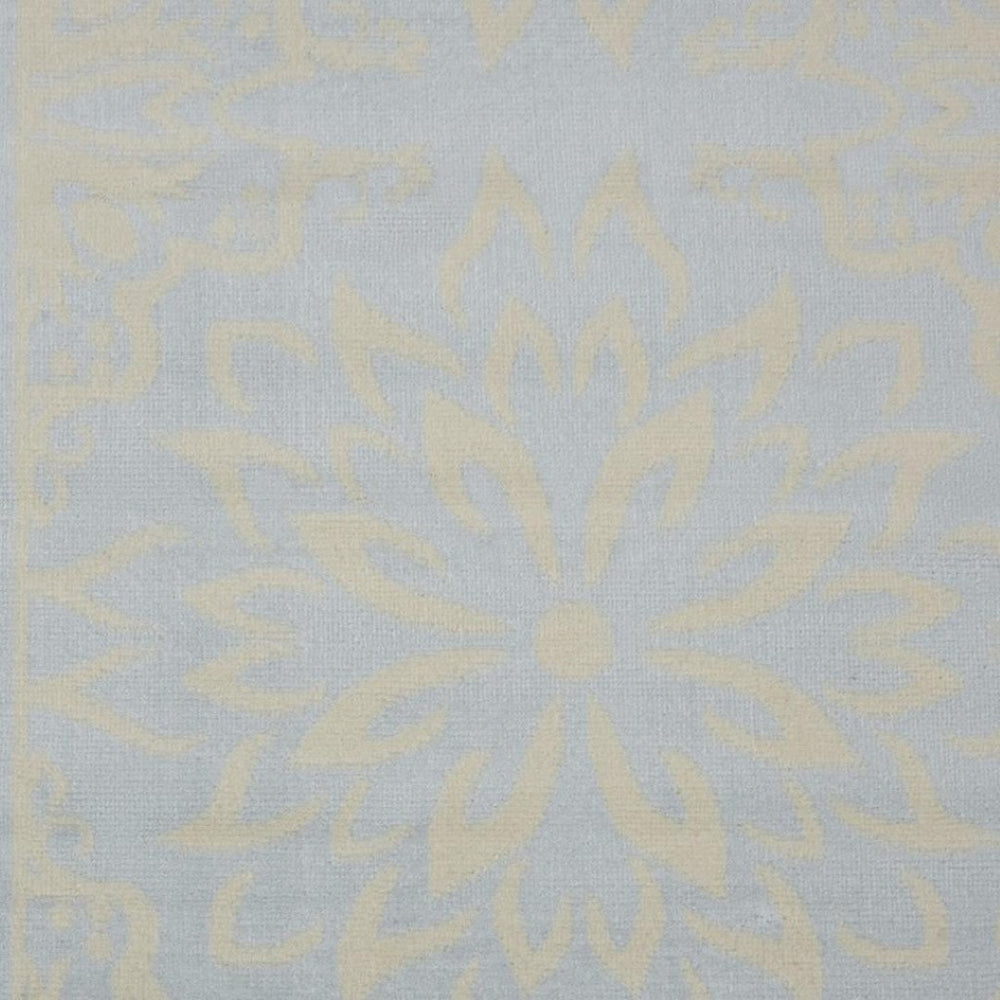 HomeRoots 6' Light Blue Floral Area Rug – Timeless Elegance for Living Rooms, Bedrooms, and Home Offices 8' X 10' Rectangle 522222