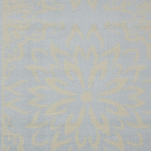 HomeRoots 6' Light Blue Floral Area Rug – Timeless Elegance for Living Rooms, Bedrooms, and Home Offices 8' X 10' Rectangle 522222