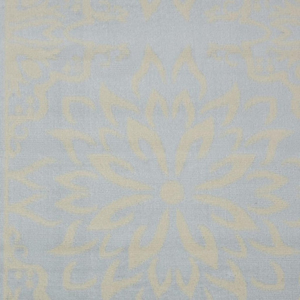 HomeRoots 6' Light Blue Floral Area Rug – Timeless Elegance for Living Rooms, Bedrooms, and Home Offices 8' X 10' Rectangle 522222
