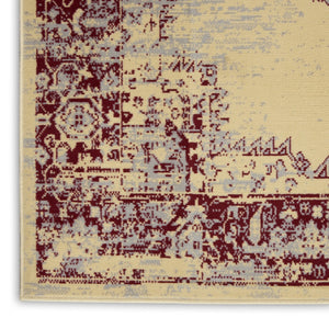 HomeRoots 8' Cream Damask Power Loom Area Rug - Elegant Centerpiece for Living Rooms and Bedrooms, Durable Style 7' X 10' Rectangle 522247