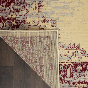 Homeroots 6' X 9' Cream Damask Power Loom Area Rug  Polypropylene 522248