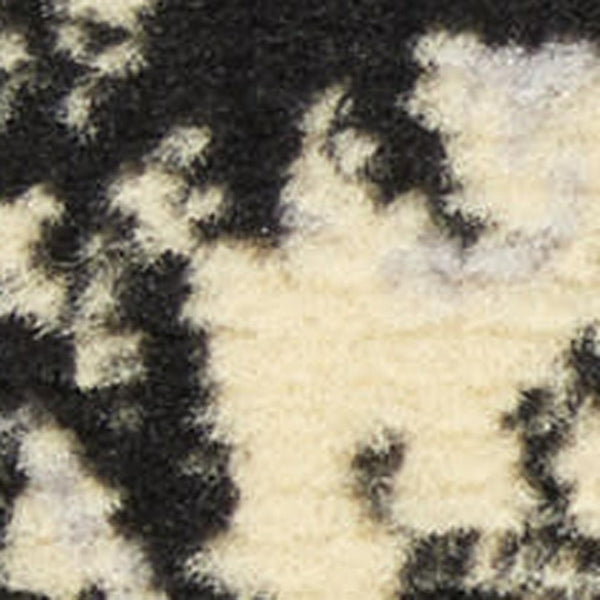 HomeRoots 7' Cream Damask Area Rug - Timeless Power Loomed Design for Elegant Living Spaces and Comfort 6' X 9' 522255