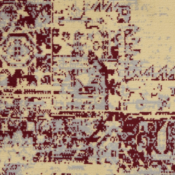 HomeRoots 8' Cream Damask Power Loom Area Rug - Elegant Centerpiece for Living Rooms and Bedrooms, Durable Style 8' X 10' Rectangle 522257